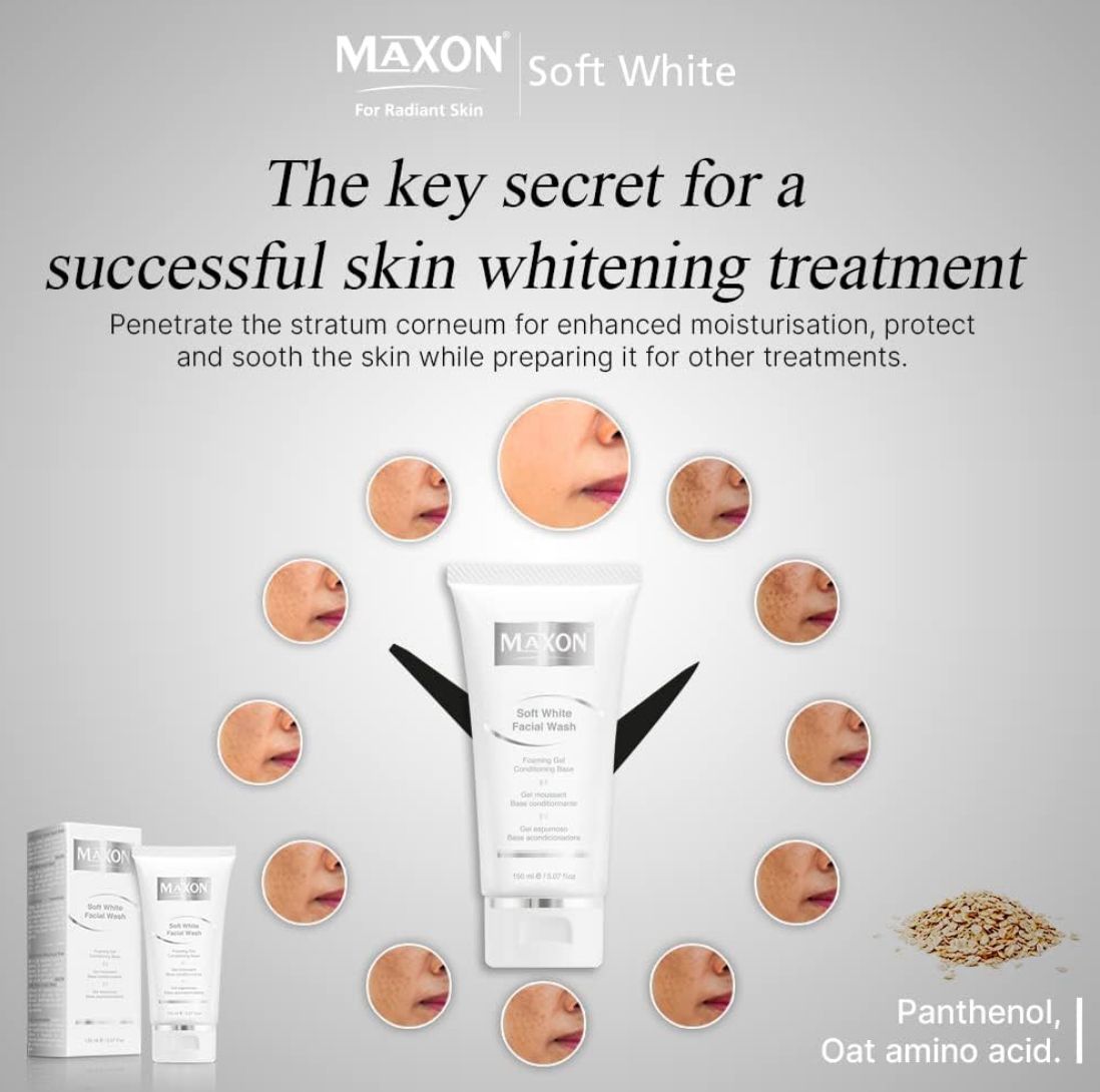 MAXON SOFT WHITE FACIAL WASH 150 ML