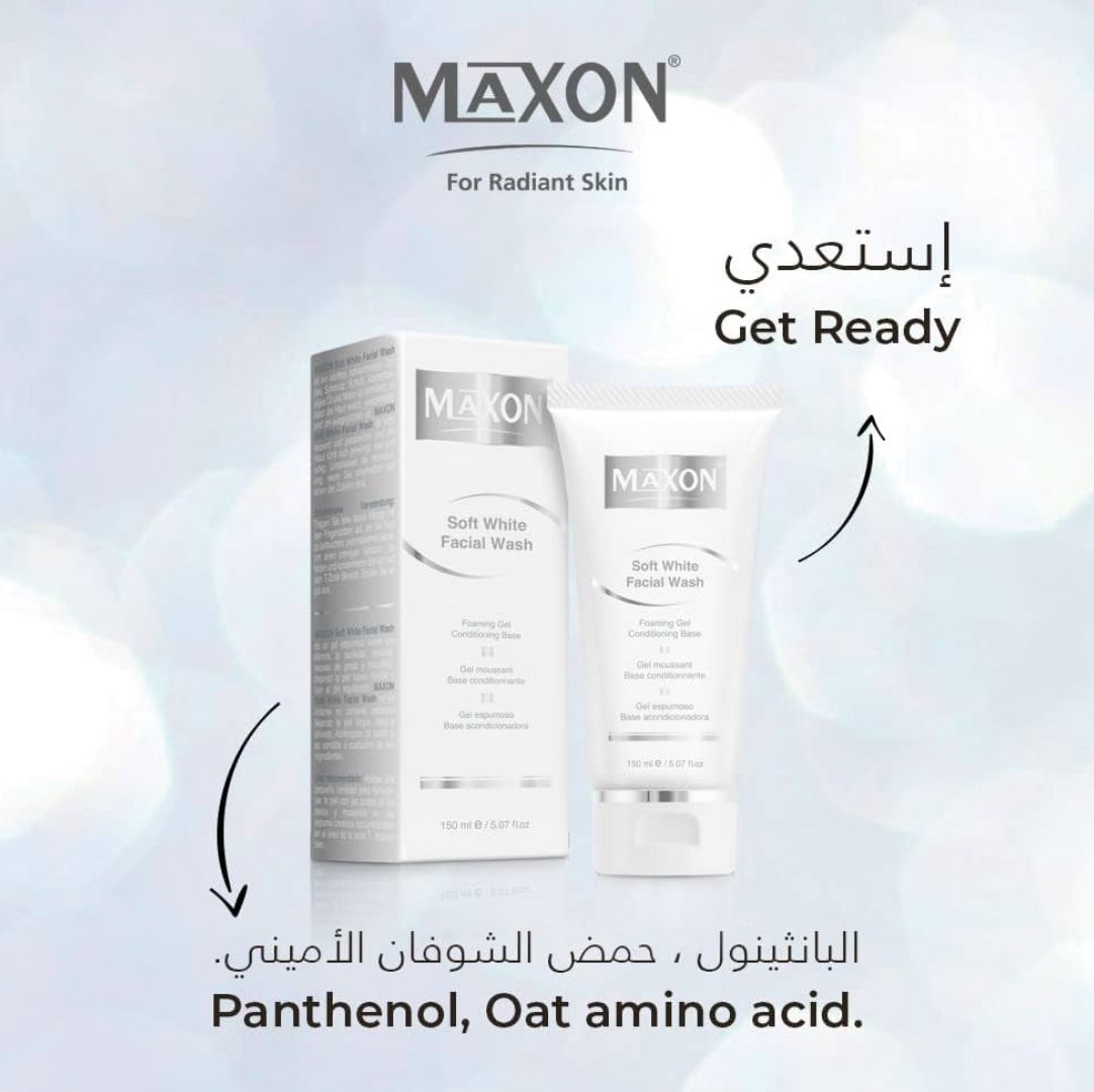 MAXON SOFT WHITE FACIAL WASH 150 ML